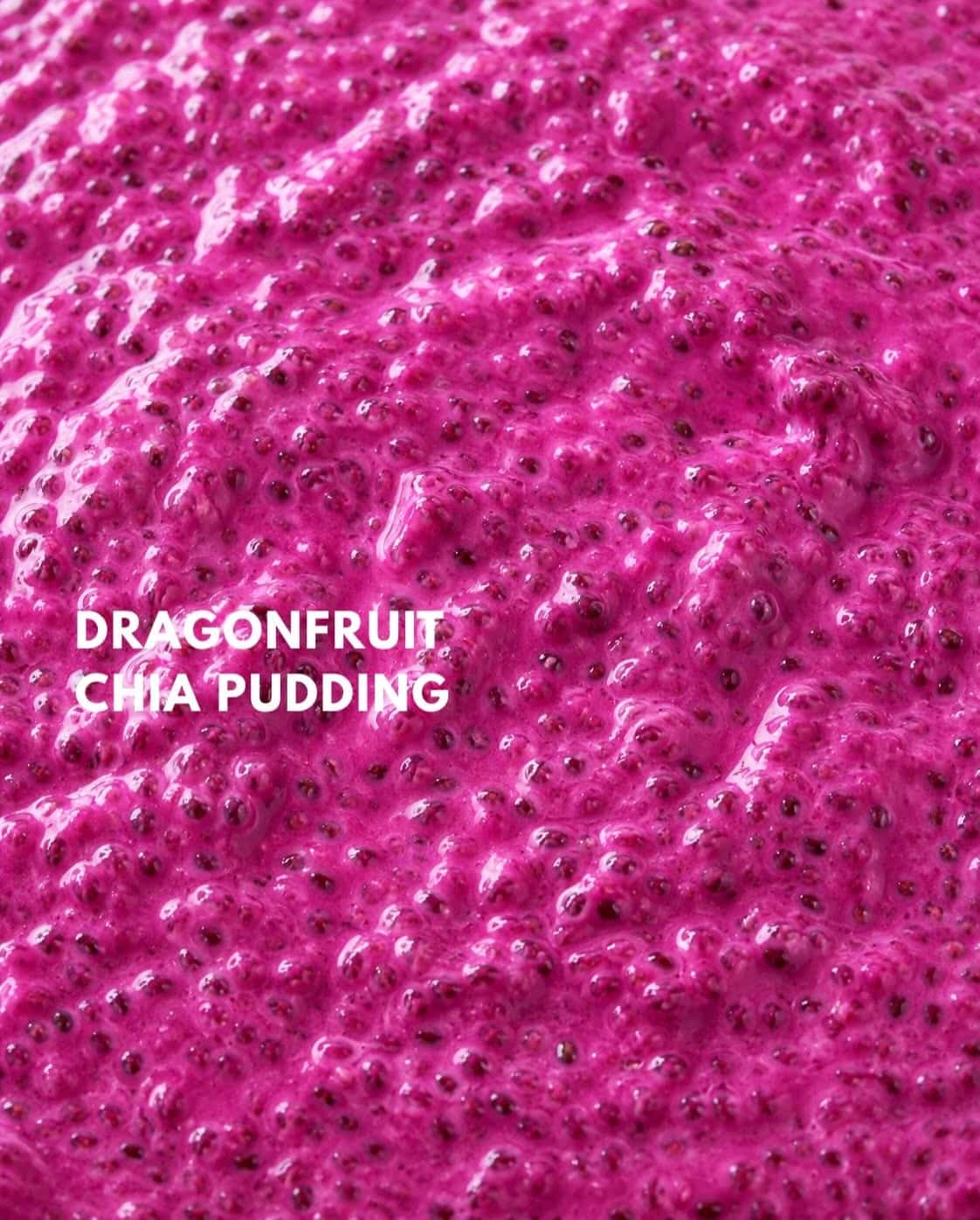 dragonfruit chia pudding — die pinke schicht der my pink therapy bowl